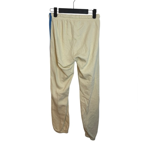 Aviator Nation 5 Stripe Rainbow Cream Sweatpants - Picture 3 of 5